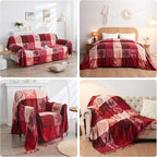 Bohemian Chenille Jacquard Tassel Throws - Image 5