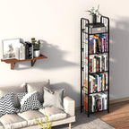 Bookshelf Storage Shelf Bookcase Freestanding Storage Stand - Image 2