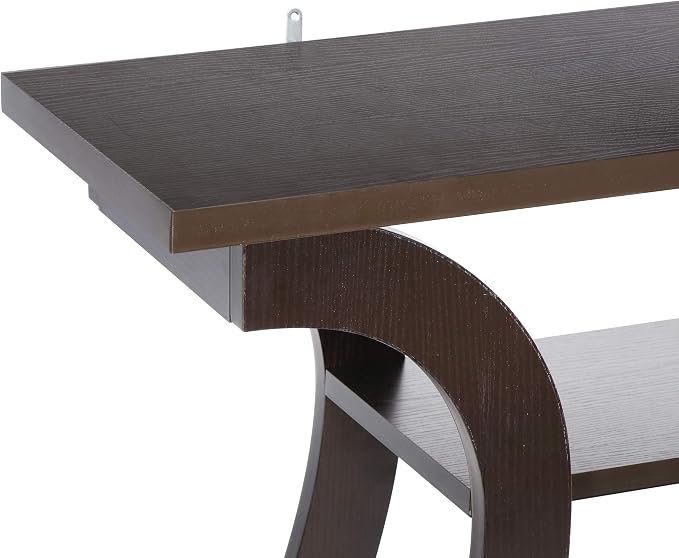 SUPER DEAL Narrow Console Table, 3 Tier Entryway Table, Wood Sofa Table - Image 8