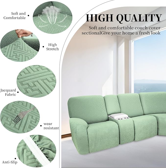 100% Waterproof Sectional Recliner Couch Covers - Image 5