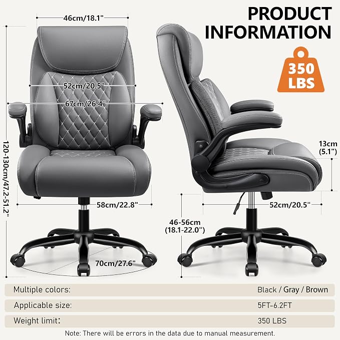 BESTFAIR Office Chair, Executive Computer Desk Chair - Image 3