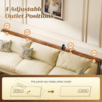 SUPERJARE 106.3 Inch Sofa Table - Image 6
