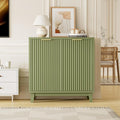 Fluted Cabinet with Storage, 2 Doors Sideboard Buffet, Mid Century Modern by FiveWillowise