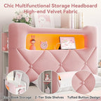 Twin Upholstered LED Bed Frame - Image 6