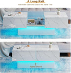 HedoAjim White Marble LED Coffee Table - Image 10