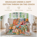 LUTBM Boho Throw Blanket for Couch Sofa Chair Cotton Summer Blankets for - Image 4