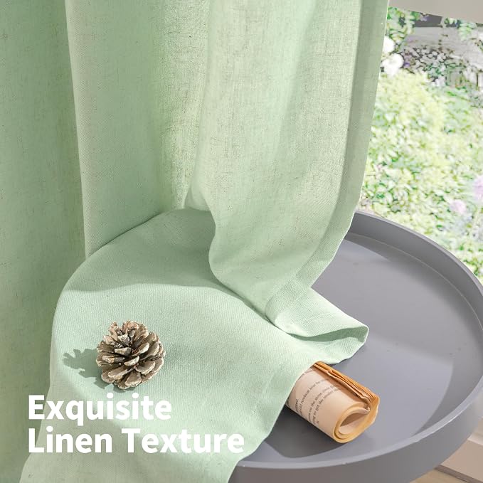 YoungsTex Linen Curtains 84 Inch Length - Image 8