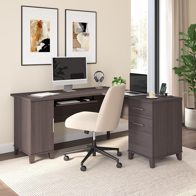 Bush Furniture 60-inch L Shaped Desk - Image 2