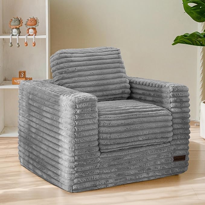 MAXYOYO Kids Bean Bag Chair, Comfy Faux Fur Bean Bag Sofa by MAXYOYO