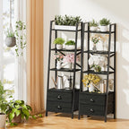 Furologee 4-Tier Ladder Shelf, Small Bookshelf - Image 6