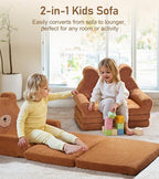 little dove Extra Wide Soft Toddler Couch Fold Out, Comfy Toddler Chair - Image 3