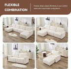 77.4" Modular Sectional Loveseat Sofa, Cloud Deep Seat Couch, Love Seat Sofas - Image 6