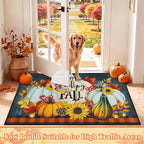 HEBE Fall Kitchen Rugs Set of 3, Washable Pumpkin Kitchen Mats - Image 4