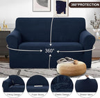 U-NICE HOME Loveseat Cover Stretch Couch Cover Sofa Slipcover, 1-Piece Sofa - Image 3