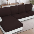 H.VERSAILTEX Sectional Couch Covers 4 Pieces Sofa Seat Cushion Covers L Shape by HVERSAILTEX