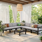 Stoog 11-Piece U-Shaped Patio Sectional Sofa Set, All-Weather Modular & - Image 7