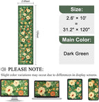 DUKINO 2.6x10 Hallway Runner Rug Washable Kitchen Rugs Non Slip Dark Green | - Image 2