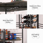 AC Pacific 43-Inch Industrial Home Bar Unit - Image 5