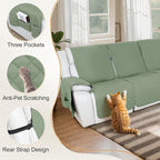 HDCAXKJ 100% Waterproof Reclining Sectional Couch Covers L Shape Recliner Sofa - Image 5