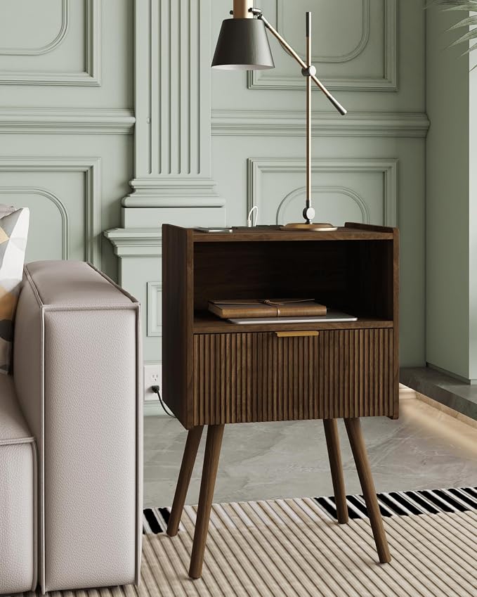 Veegle Nightstand, Modern Bedside Table - Image 5