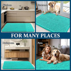 OLANLY Dog Door Mat for Muddy Paws 59x35, Super Absorbent Chenille Mud Mat | - Image 8