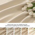 MIULEE Cream Beige Back Tab Blackout Curtains 72x84 Inch Length 2 Panel Set | - Image 8