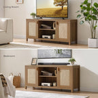 SICOTAS TV Stands for Living Room : Rattan TV Console Cabinet - Image 8