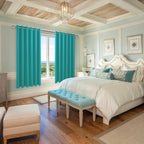 Blackout Curtains for Bedroom, Peacock Teal, 70 x 63 Inch, 2 Panels | Thermal - Image 6
