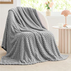 BEDELITE Grey Throw Blanket for Couch, Soft Cozy Gifts for Women, 50 * 60 | 3D by BEDELITE