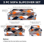 Peryiter 3 Pcs Couch and Loveseat Covers Set Sofa Cover - Image 2