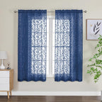 Furman Sheer Curtains 63 inch Length by OWENIE