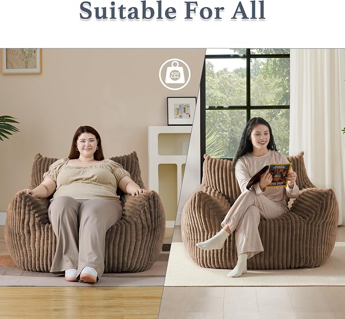 Giant Plush Bean Bag Chair for Adults - Image 6