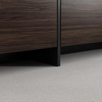 AIEGLE 95.1" W TV Stand with 4 Flip-Down Drawers, Modern Entertainment Center - Image 7
