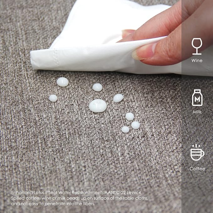 BALCONY & FALCON Rectangle Tablecloth Washable Wrinkle Resistant and Water - Image 3