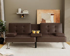 Flamaker Futon Sofa Bed Modern Folding Futon Set Convertible Recliner Lounge - Image 2