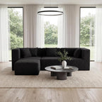 MONVANE 103'' Modular Sectional Sofa, Comfy Teddy Velvet Cloud Couch - Image 7