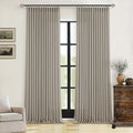 Burlywood Birch Linen Pinch Pleated Curtains 120 Inches Long | Pleated Drapes by Twodrapes