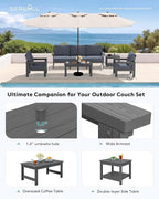 SERWALL HDPE Patio Furniture Set - Image 8
