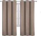 Cappuccino Thermal Blackout Curtains/42 x 72 Inch/Set of 2 Panels Room - Image 2