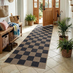 Lahome Checkered Easy Jute Kitchen Runner Rug, 2x8 Outdoor Rugs Washable | - Image 6