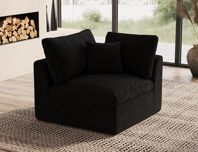 ohllob Corner Seat for Cloud Sectional Couches Living Room, Warm White by Ohllob