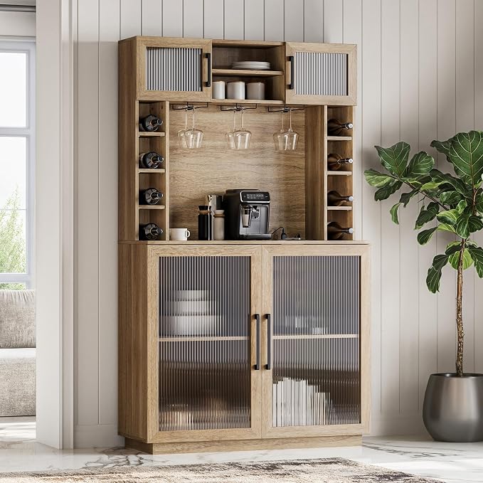 BELLEZE Coffee Wine Bar Cabinet - Image 4