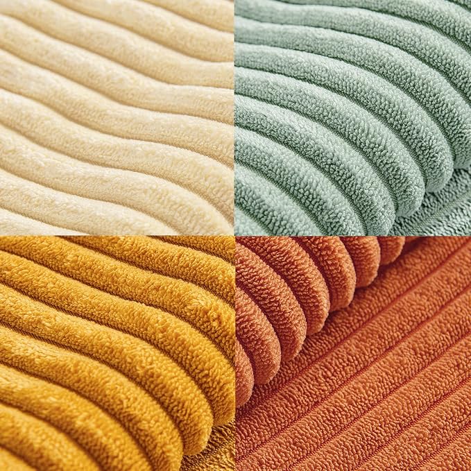 MIULEE Fall Teal Orange Decorative Throw Pillow Covers 18x18 Inch Set of 4 Boho - Image 8