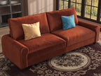 EASE MOOSE 70.6" Velvet Loveseat Sofa, Soft Deep Seat Couches by EASEMOOSE