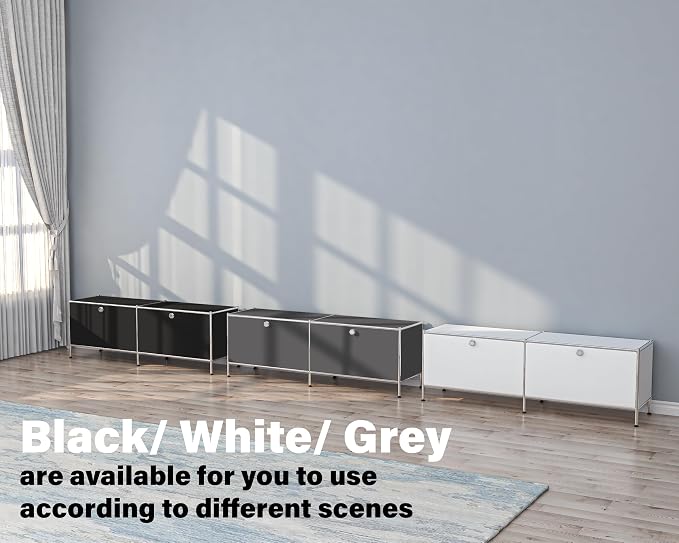 Metal Low Board Storage Cabinet - Image 8