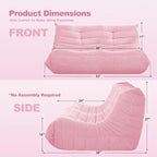 Bean Bag Loveseat Chair Big Sofa Beanbag Chair - Image 2