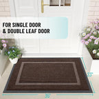 OLANLY Front Door Mat Outside 35x23, All-Season Heavy-Duty Rubber Doormat | - Image 2