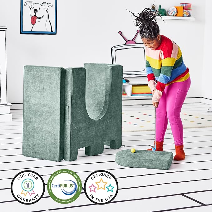 Yourigami Kids and Toddler Play Castle, Playroom Couch Add-On Set, Durable - Image 7