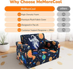 MeMoreCool Folding Kids Couch – 2-in-1 Toddler Sofa Bed & Lounge Chair | - Image 6