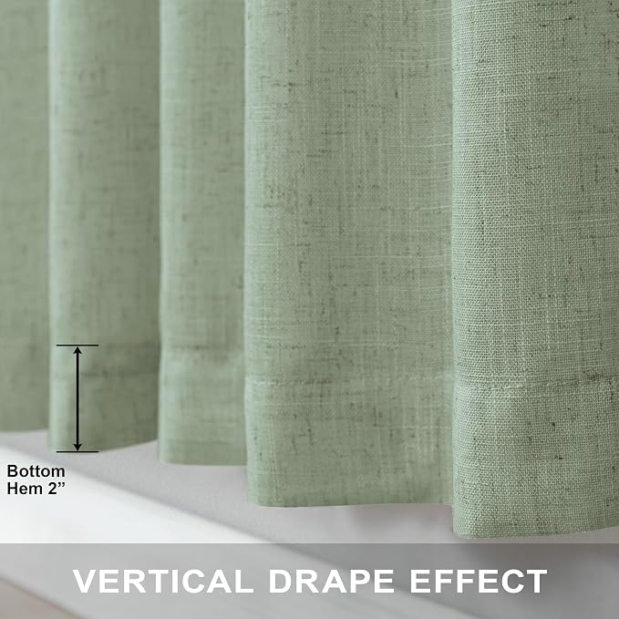Sage Green Curtains 72 Inch Length - Image 6